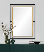Dinsmore Mirror - Gold Leaf/Black