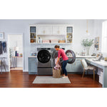 Whirlpool Chrome Shadow Front-Load Washer (5.8 cu. ft.) & Electric Dryer (7.4 cu. ft.) - WFW6605MC/YWED6605MC