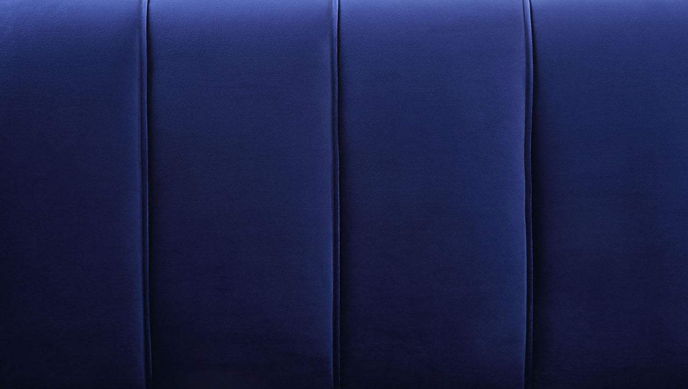Bildud Velvet Sofa - Blue