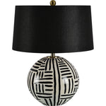 Milky Table Lamp - Black/Cream