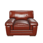Stampede Leather Chair - Chestnut