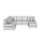 Jupiter 4-Piece Sectional with Right-Facing Chaise - Ash
