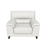 Braylon Leather Chair - Silver Grey