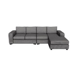 Danielle 2-Piece Sectional with Right-Facing Chaise - Grey