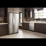 Whirlpool 35.88" 25 Cu. Ft. Monochromatic Stainless Steel Side-by-Side Refrigerator - WRS315SNHM