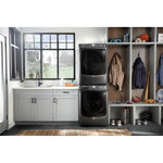 Maytag Volcano Black Front-Load Washer (5.5 cu. ft.) & Electric Dryer (7.3 cu. ft.) - MHW6630MBK/YMED5630MBK