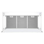 VICTORY Matte White 600 CFM Flush Ceiling Range Hood - Sunset-WH