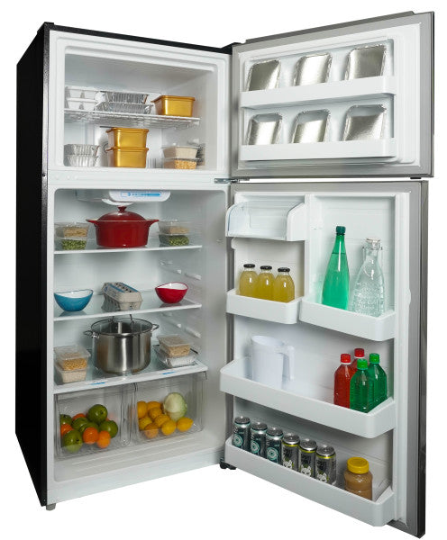 Danby 29.5" 18.1 Cu. Ft. Stainless Steel Top-Freezer Refrigerator - DFF180E2SSDB