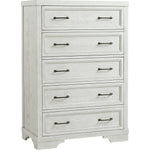 Foundry 5 Drawer Chest - White