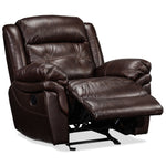 Cooper Leather Rocker Recliner - Brown