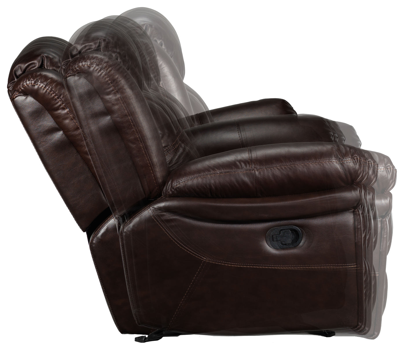 Cooper Leather Rocker Recliner - Brown