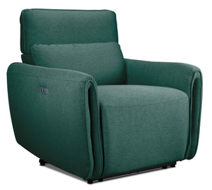 Larsen Fauteuil inclinable électrique – vert paon