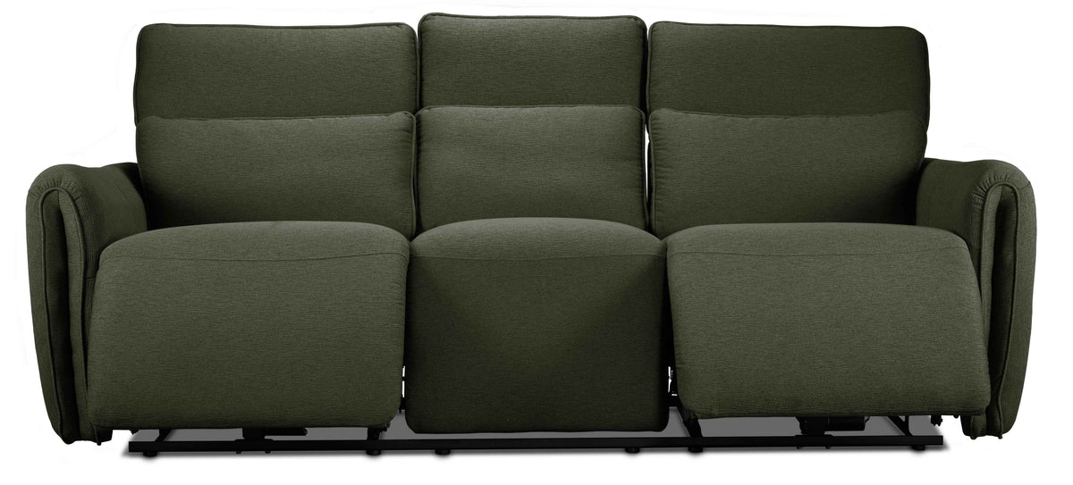 Larsen Power Reclining Sofa - Olive