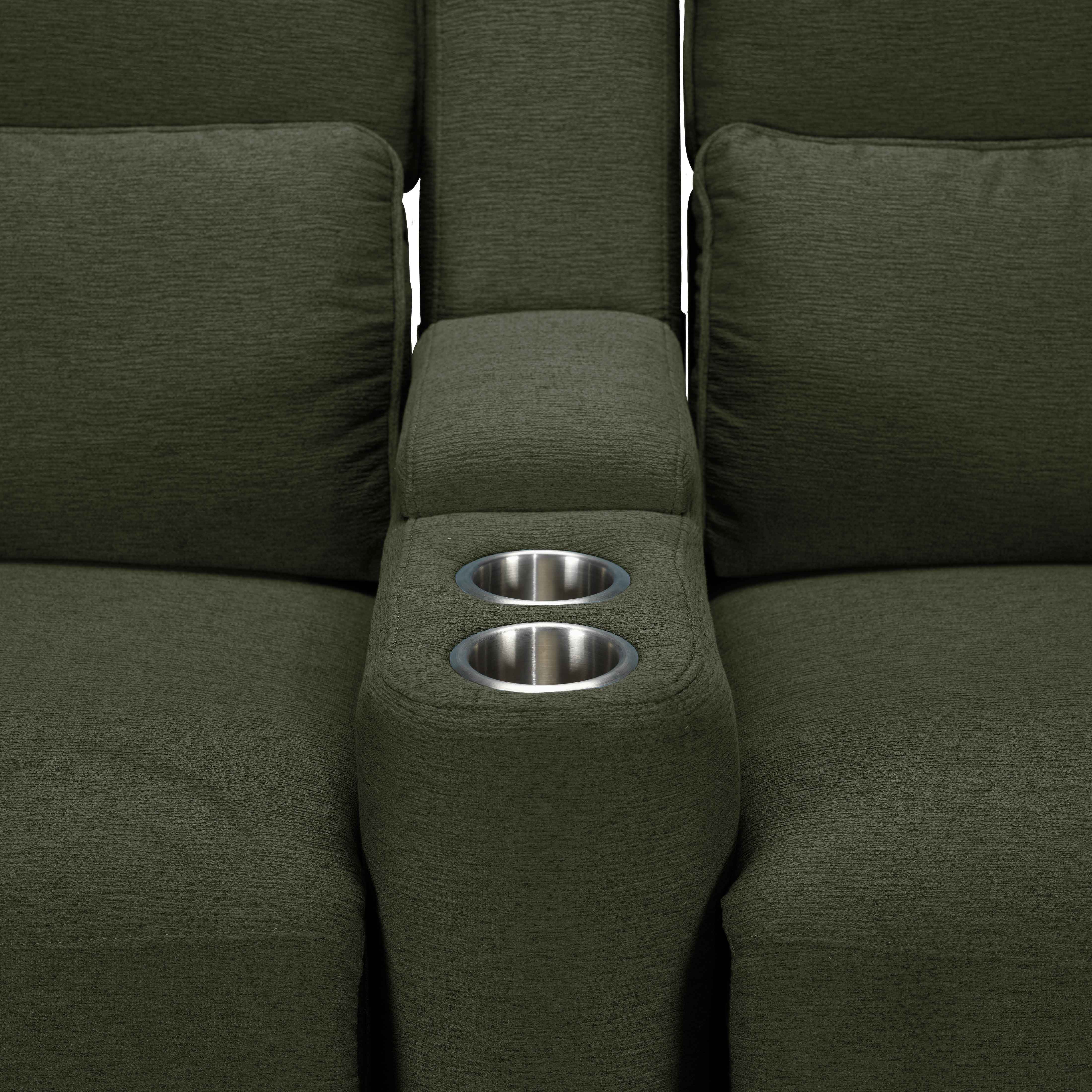 Larsen Power Reclining Loveseat - Olive