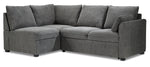 Portland 3-Piece Sectional with Right-Facing Pop-Up Bed - Grey