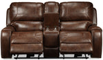Jennings Power Reclining Loveseat - Mesquite Brown