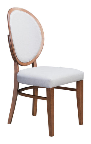 Douglas Dining Chair - Walnut/Light Grey - Set of 2
