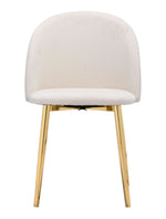 Nezh Elegant Dining Chair - Cream/Gold - Set of 2