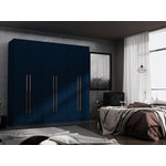 Radfeld 6-Door Ample Storage Wardrobe - Midnight Blue