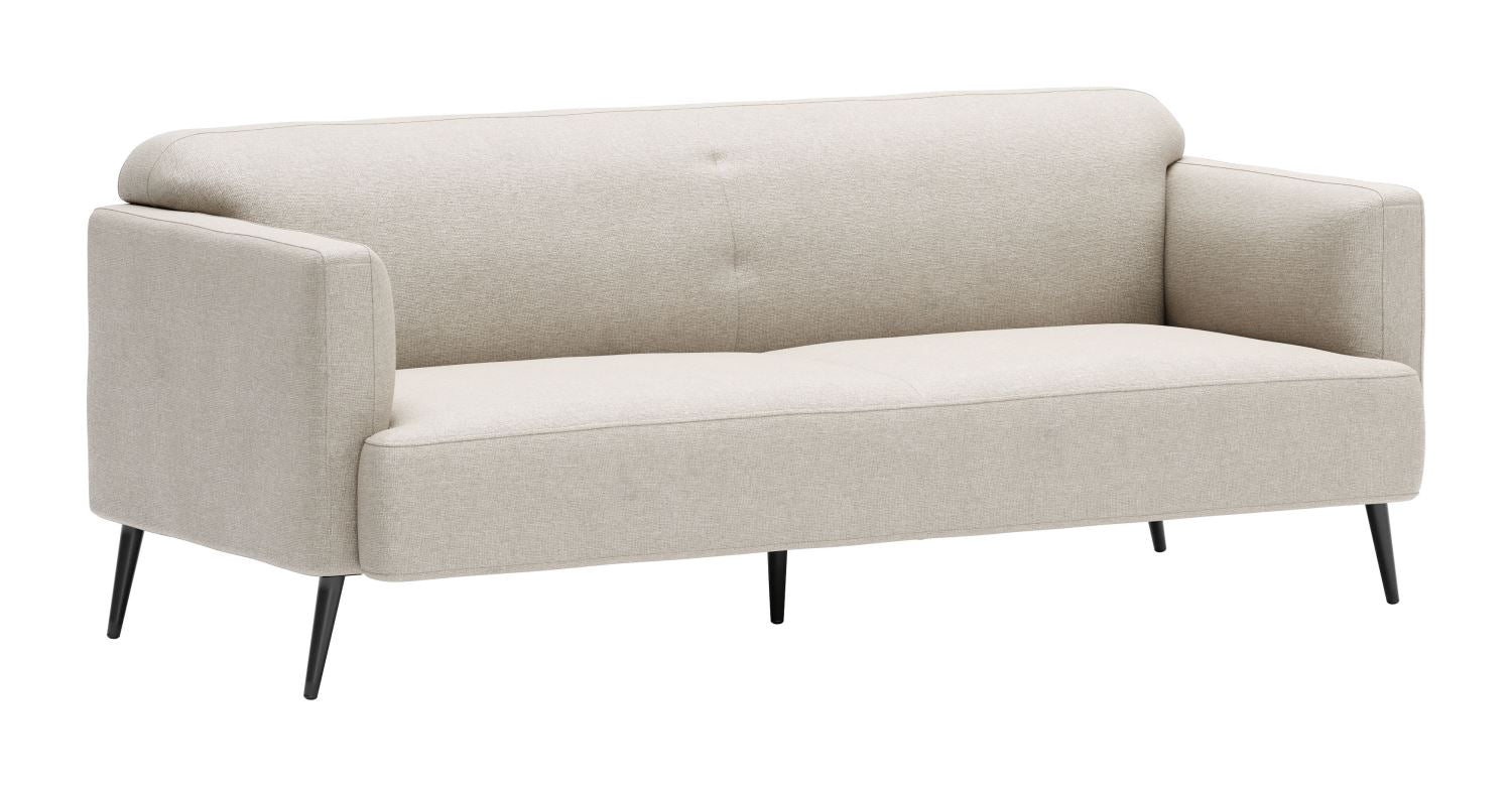 Sagres Linen Look Sofa - Beige