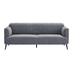 Sagres Velvet Sofa - Washed Grey / Blue