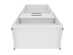 Oulu 2-Piece Open Sectional Wardrobe - White