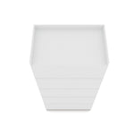 Oulu 2-Piece Open Sectional Wardrobe - White