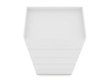 Oulu 2-Piece Open Sectional Wardrobe - White