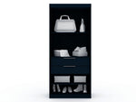 Oulu Semi-Open 3-Piece Modular Corner Wardrobe - Midnight Blue