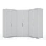 Oulu 3-Piece Modular Corner Wardrobe - White