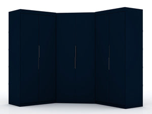 Oulu 3-Piece Modular Corner Wardrobe - Midnight Blue