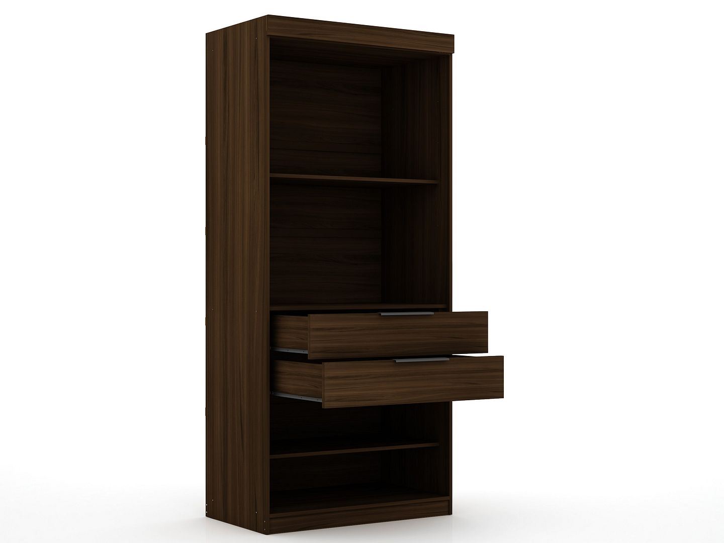 Oulu 2-Piece Modular Wardrobe - Brown