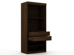 Oulu 2-Piece Modular Wardrobe - Brown