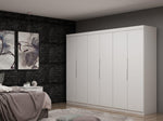 Oulu 3-Piece Modular Wardrobe - White