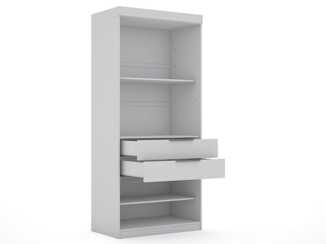 Oulu 3-Piece Modular Wardrobe - White