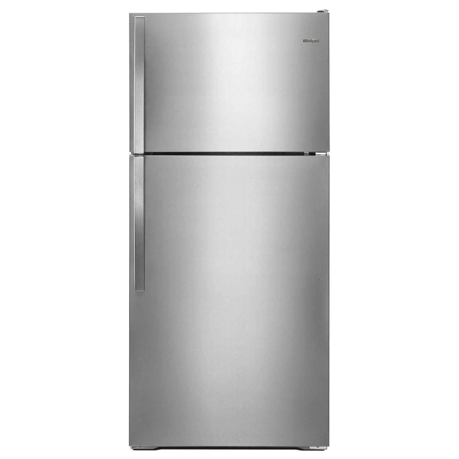 Whirlpool 28" 14 Cu. Ft. Monochromatic Stainless Steel Top-Freezer Refrigerator - WRT134TFDM