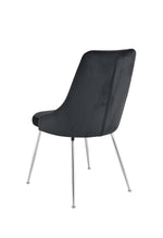 Plumeria Side Chair - Black, Chrome