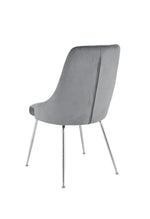 Plumeria Side Chair - Grey, Chrome