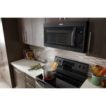 Whirlpool Black Over-the-Range Microwave and Hood Combination (1.7 Cu.Ft.) -YWMH31017HB