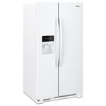 Whirlpool White Side-by-Side Refrigerator (25 Cu. Ft.) - WRS325SDHW