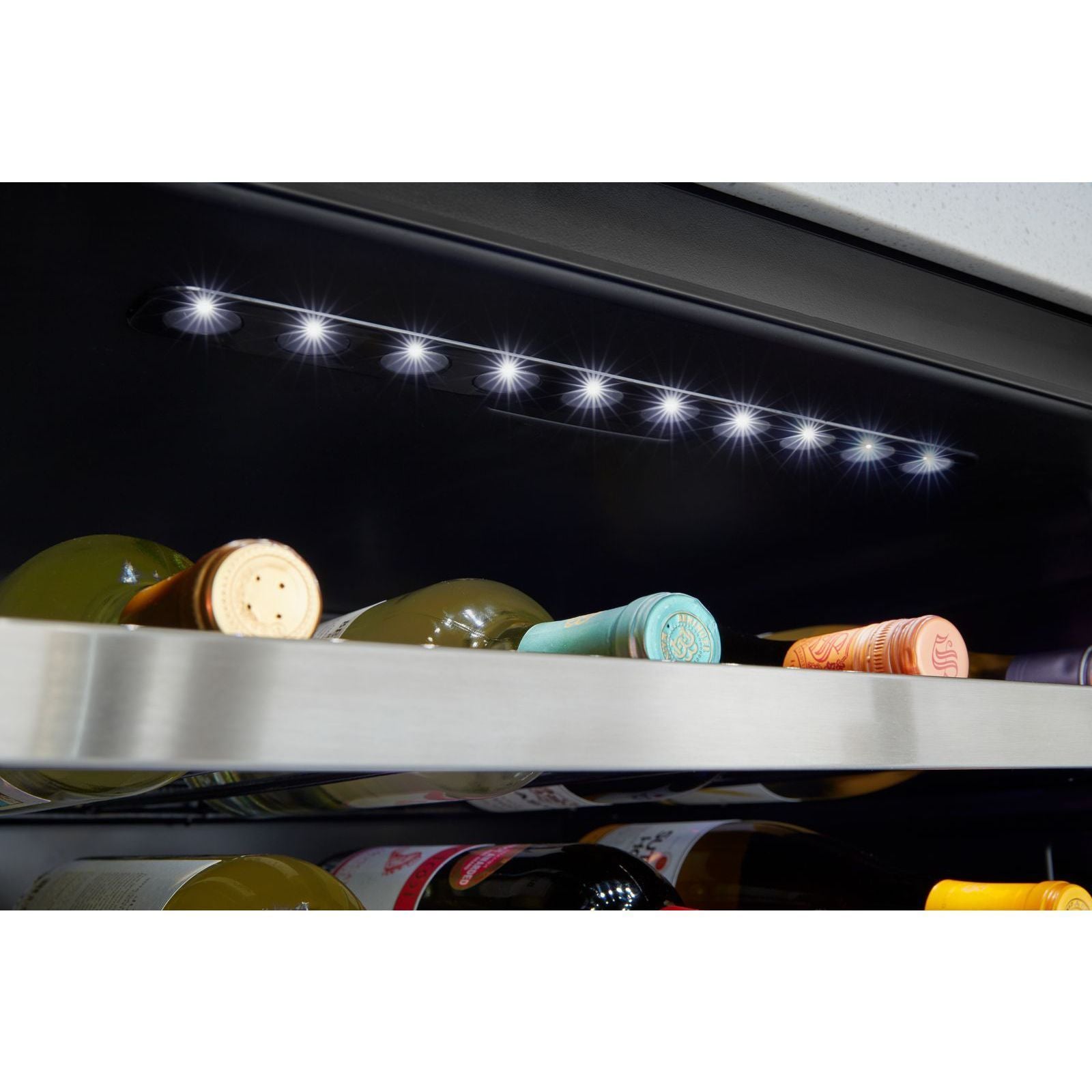 Whirlpool Black-on-Stainless Undercounter Wine Center (7.6 Cu. Ft.) - WUW35X15DS