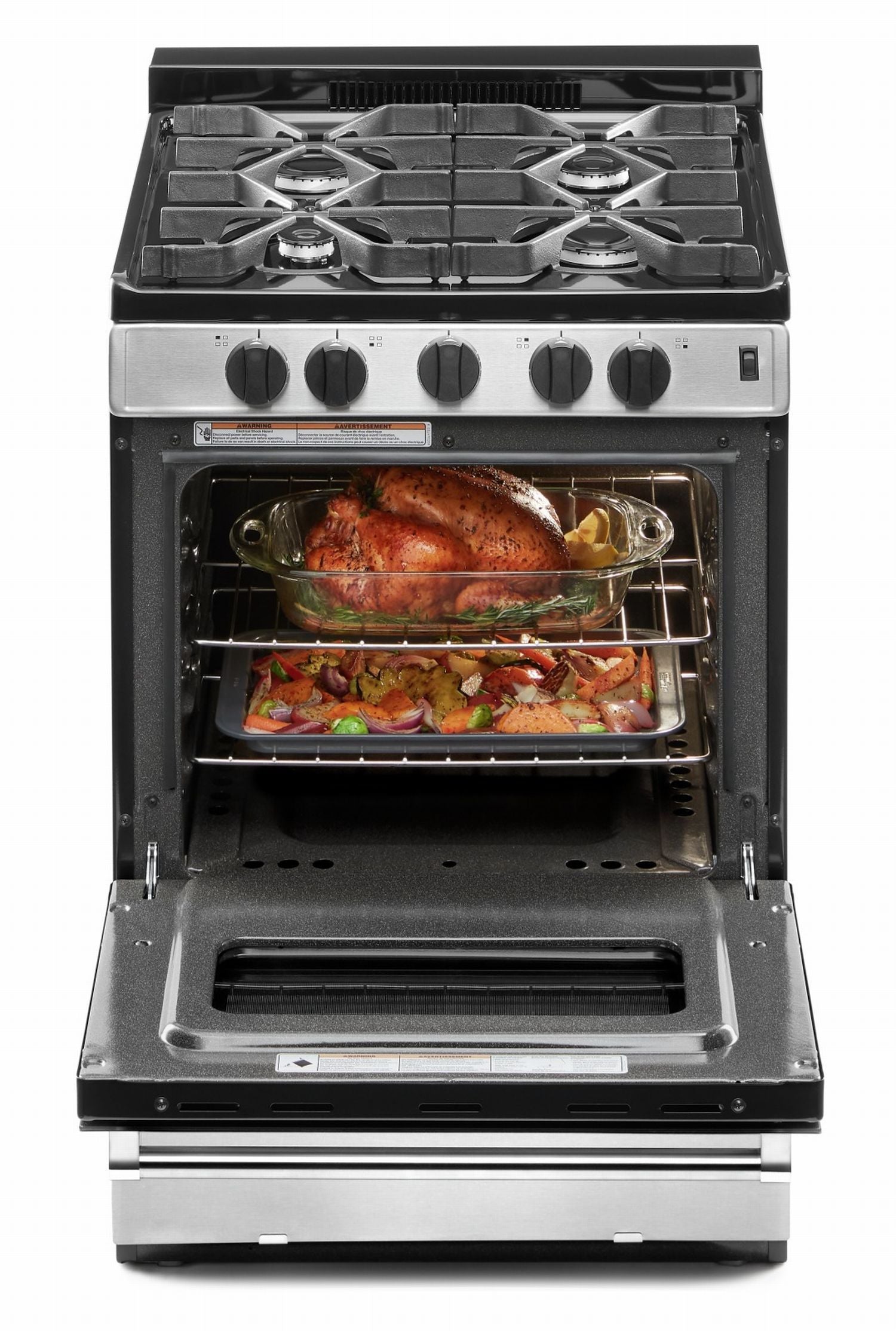 Whirlpool Stainless Steel Freestanding Gas Range (2.96 Cu. Ft.) - WFG500M4HS