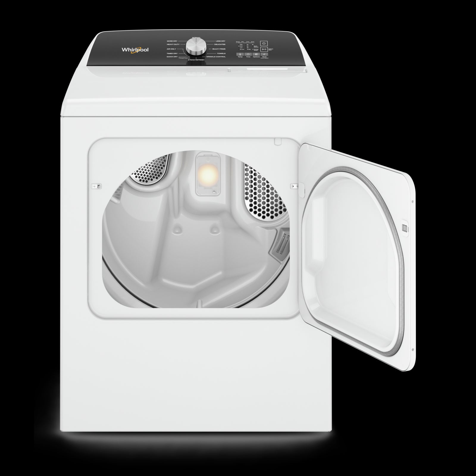 Whirlpool White Electric Steam Dryer with Moisture Sensing (7.0 Cu.Ft.) - YWED5050LW