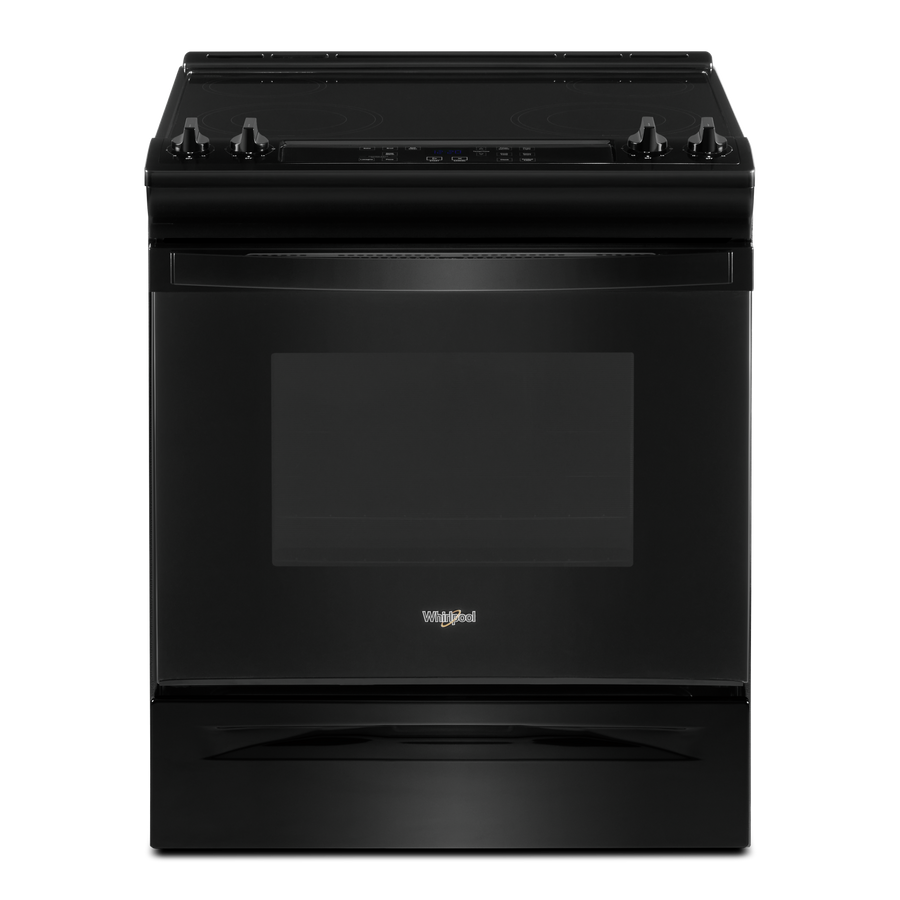 Whirlpool Black Electric Range with Frozen Bake Technology (4.8 Cu.Ft) - YWEE515S0LB