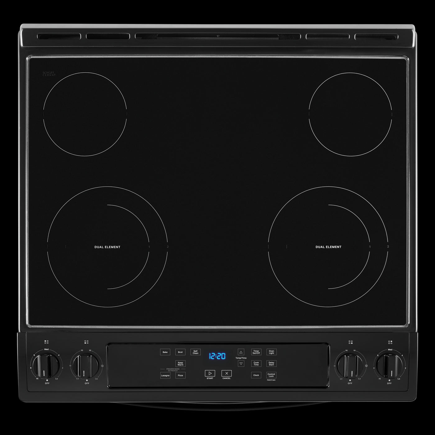 Whirlpool Black Electric Range with Frozen Bake Technology (4.8 Cu.Ft) - YWEE515S0LB