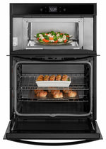Whirlpool Black Smart Electric Wall Oven (4.3 Cu.Ft.) w/Microwave (1.4 Cu.Ft) - WOC54EC7HB