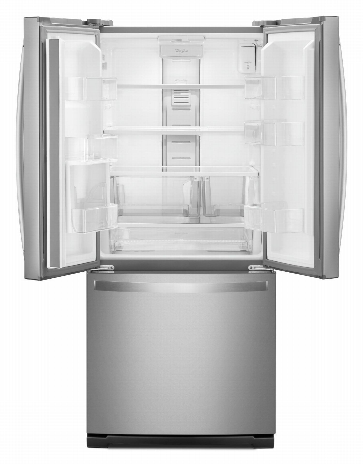 Whirlpool 30" 20 Cu. Ft. Fingerprint Resistant Stainless Steel French Door Refrigerator - WRF560SEHZ