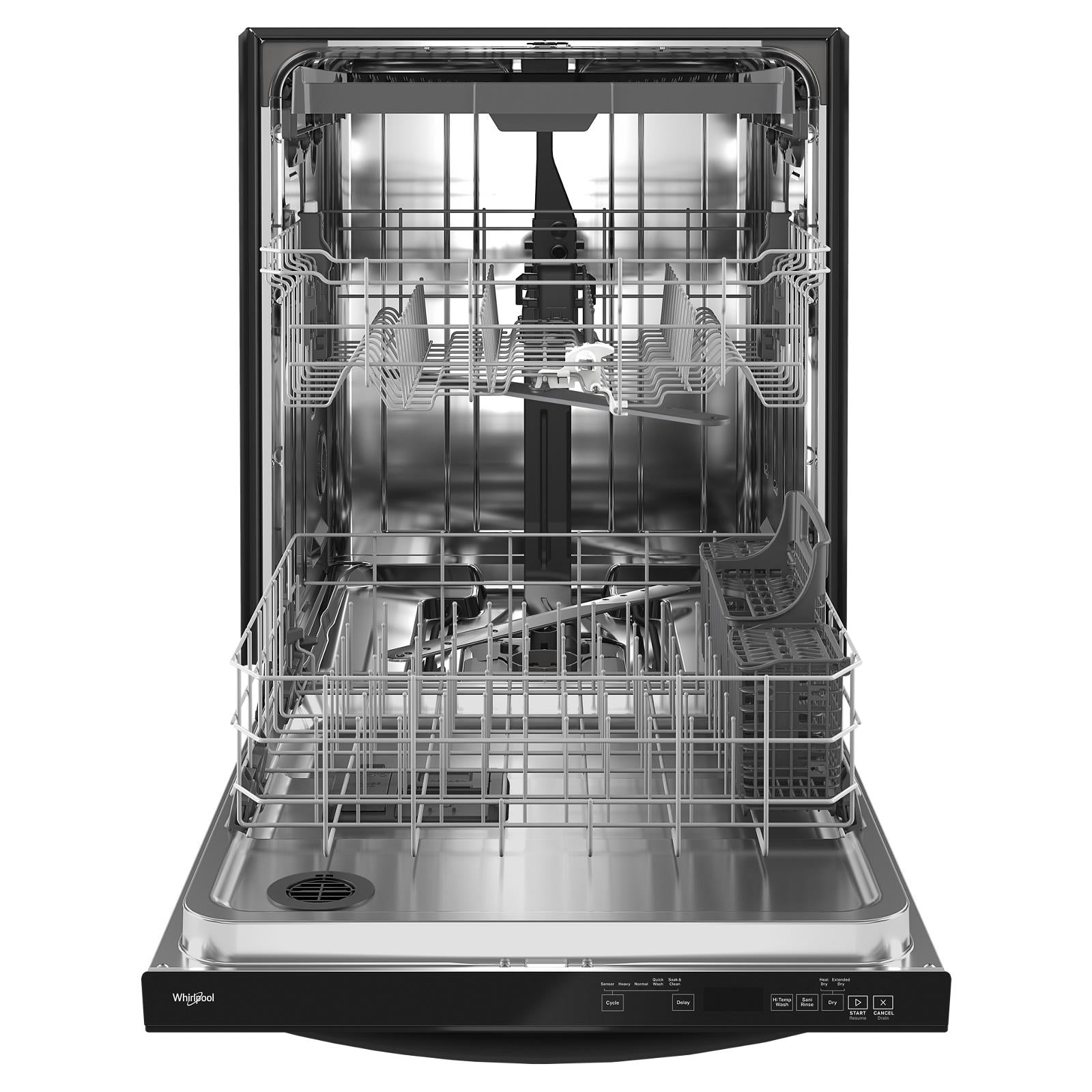 Whirlpool 24" Black Large Capacity Dishwasher with 3rd Rack (47 dBA) - WDT750SAKB