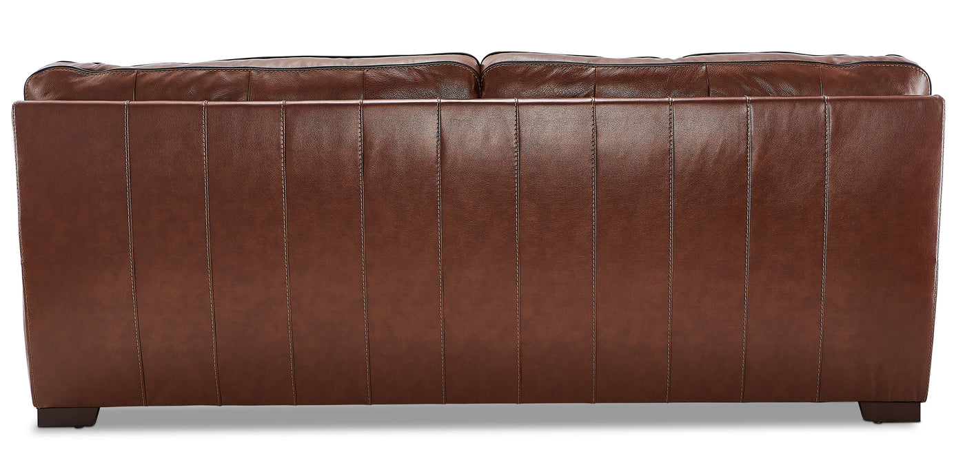 Stampede Leather Sofa - Cognac
