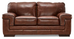 Stampede Leather Loveseat - Cognac